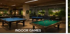 Conceptual indoor games room visualisation