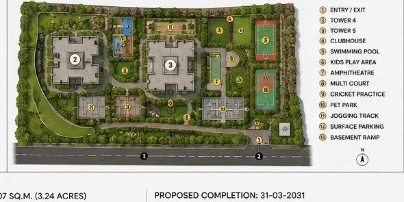Conceptual master plan of Habulus Oasis Grove